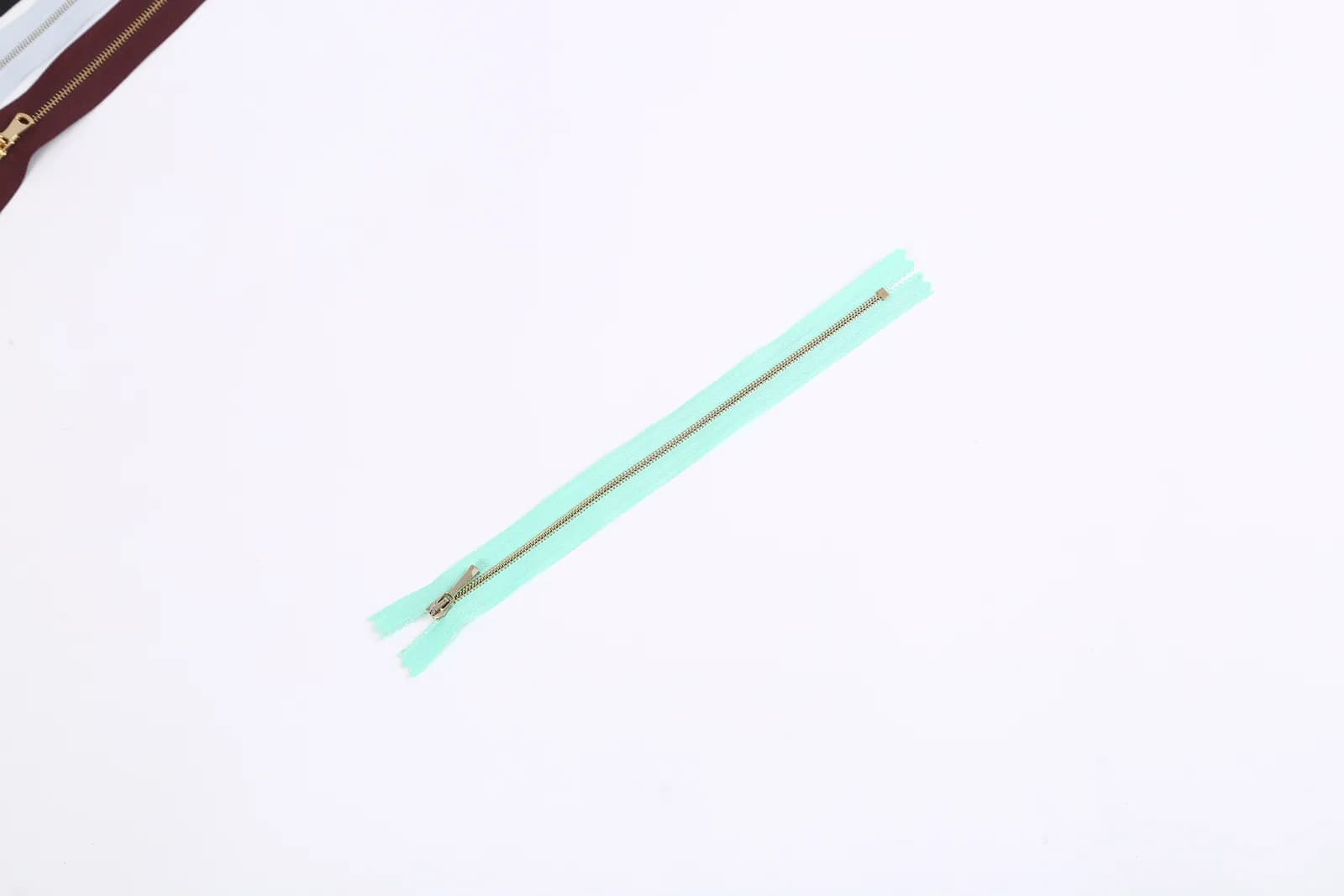 Mint Green Tape with Golden Teeth, Closed-End